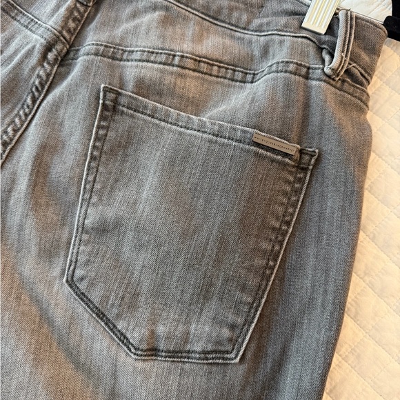 White House Black Market Gray Straight Leg Jeans - Picture 6 of 10